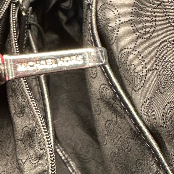 Michael Kors Black Studded Tote Silver Tone Hardware EUC comes w/ MK Dust Bag - Picture 15 of 16